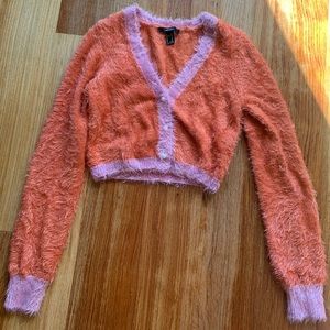 Forever 21 Fuzzy Knit Cardigan